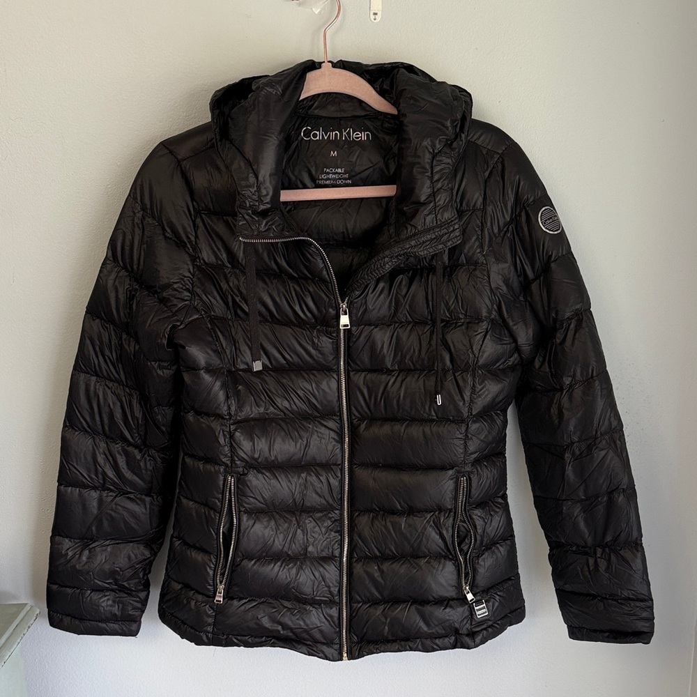 Calvin Klein Women's Quilted Black Down Jacket